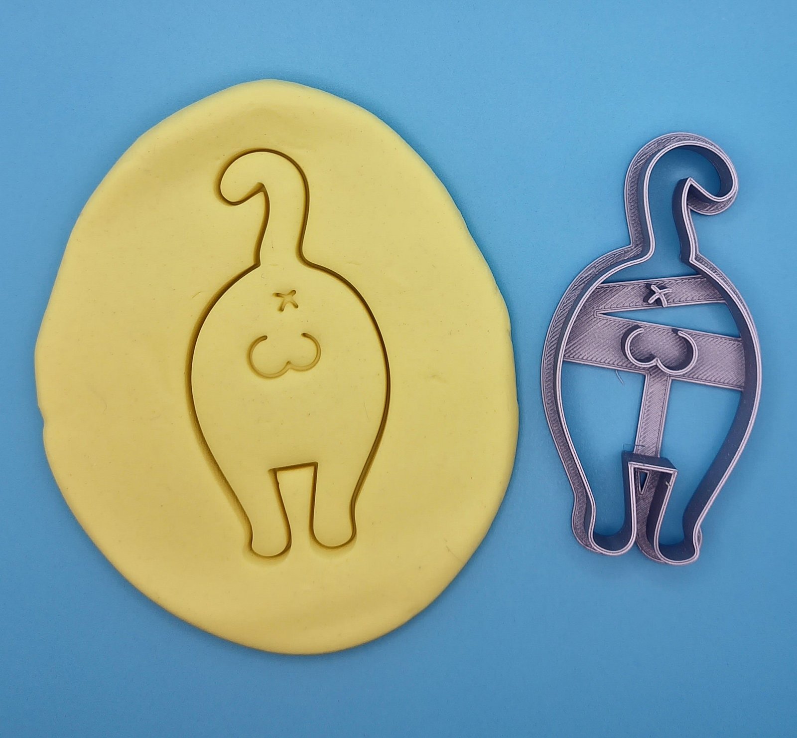 Kitty Butt Cookie Cutter - Adorable Cat Bum Shape, Friendly roll buttocke, Only, 4-inch Baking Tool - Image 5