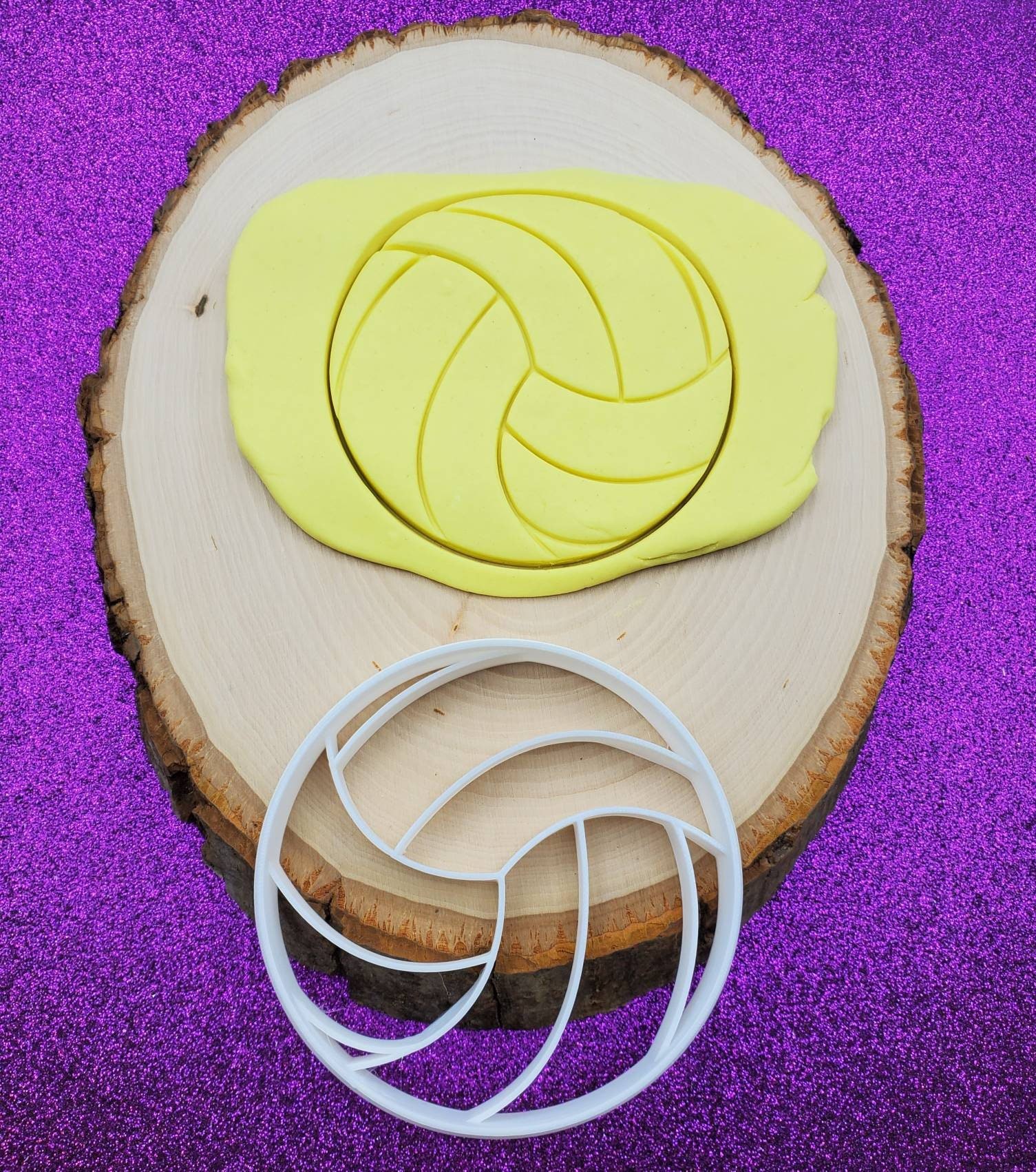 Volleyball Cookie Cutter Stamp: Sports Ball Embosser for Team Parties - Image 5
