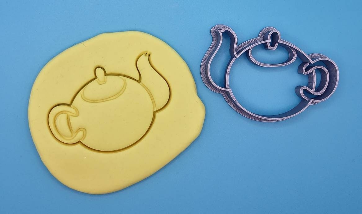Vintage Teapot Cookie Cutter, Tea Party Baking Tool, Bridal Shower Fondant and Clay Cutter - Image 4