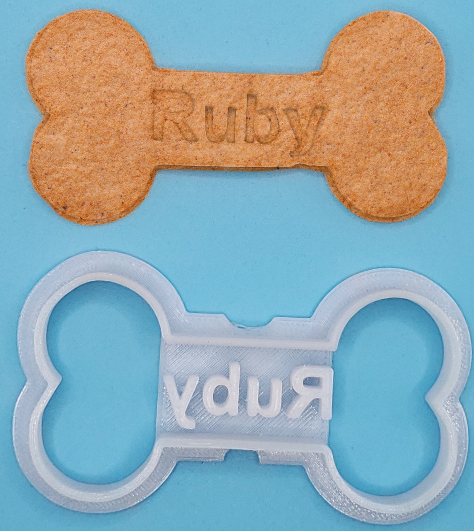 Custom Dog Bone Cookie Cutter, Pet Treat Stamp - Image 3