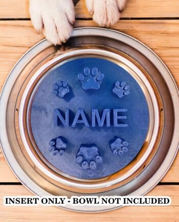 Custom Paw Slow Feeder dog bowl insert Personalized Cat Dish insert Pets | Slow digestion | Fun Pup