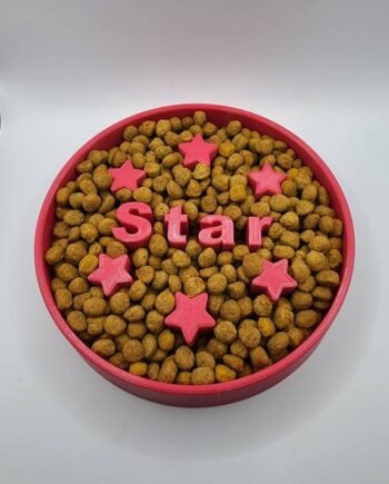 Custom Stars Slow Feeder dog bowl l Personalized Cat Dish Pets | Slow digestion | Fun Pup