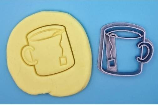 Vintage Teapot Cookie Cutter, Tea Party Baking Tool, Bridal Shower Fondant and Clay Cutter - Image 6