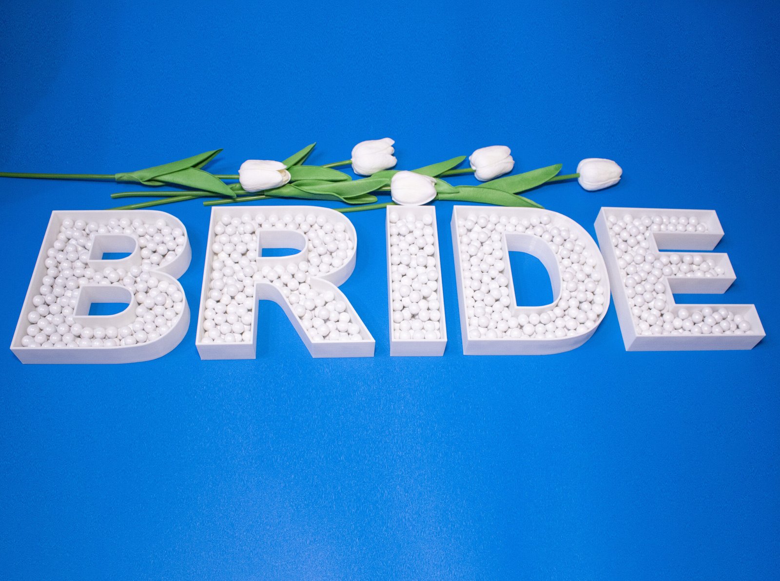 Fillable Tray BRIDE Letters - Personalize Your Special Day / Box Letter / Dishes Lot of 5