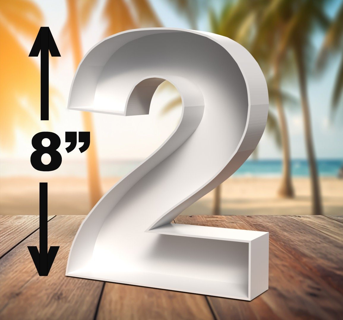 CO3DPRINT - 8" WHITE Letter Box Form Tray Display for Treats, Charcuterie, Cake Pop, Candy, Chocolate PLA-PLASTIC - Image 9