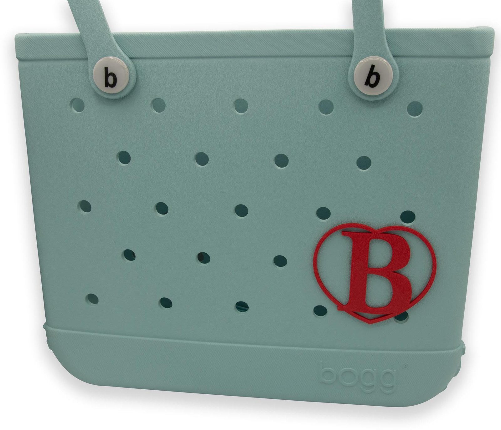 Personalized Heart Letter Charm for Bogg Bag, Beach Tote Accessory - Image 3