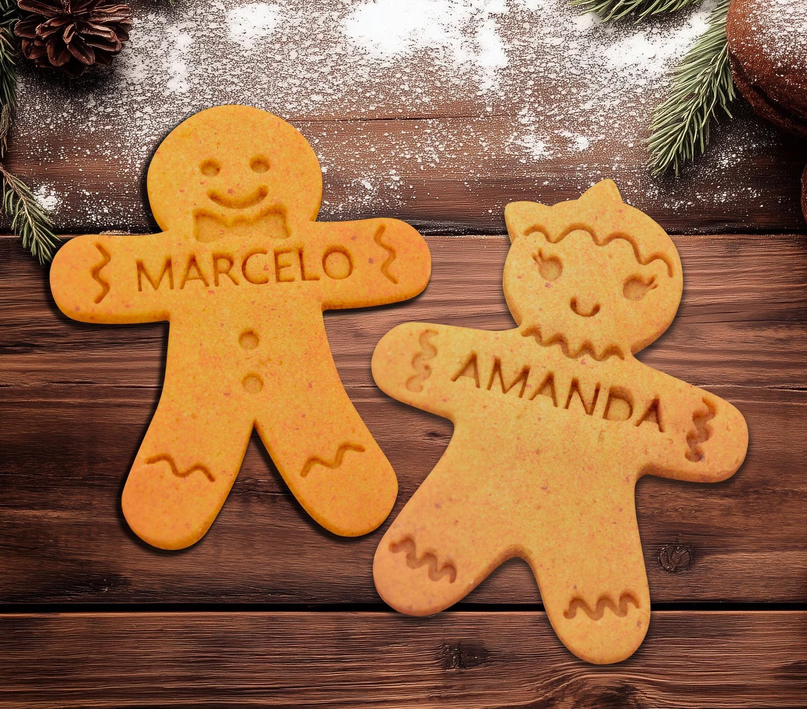 Personalized Gingerbread Cookie Cutter With Name – Custom Gingerbread Boy or Girl Stamp – Kids Christmas Cookie Cutter – Holiday Baking Gift - Image 7