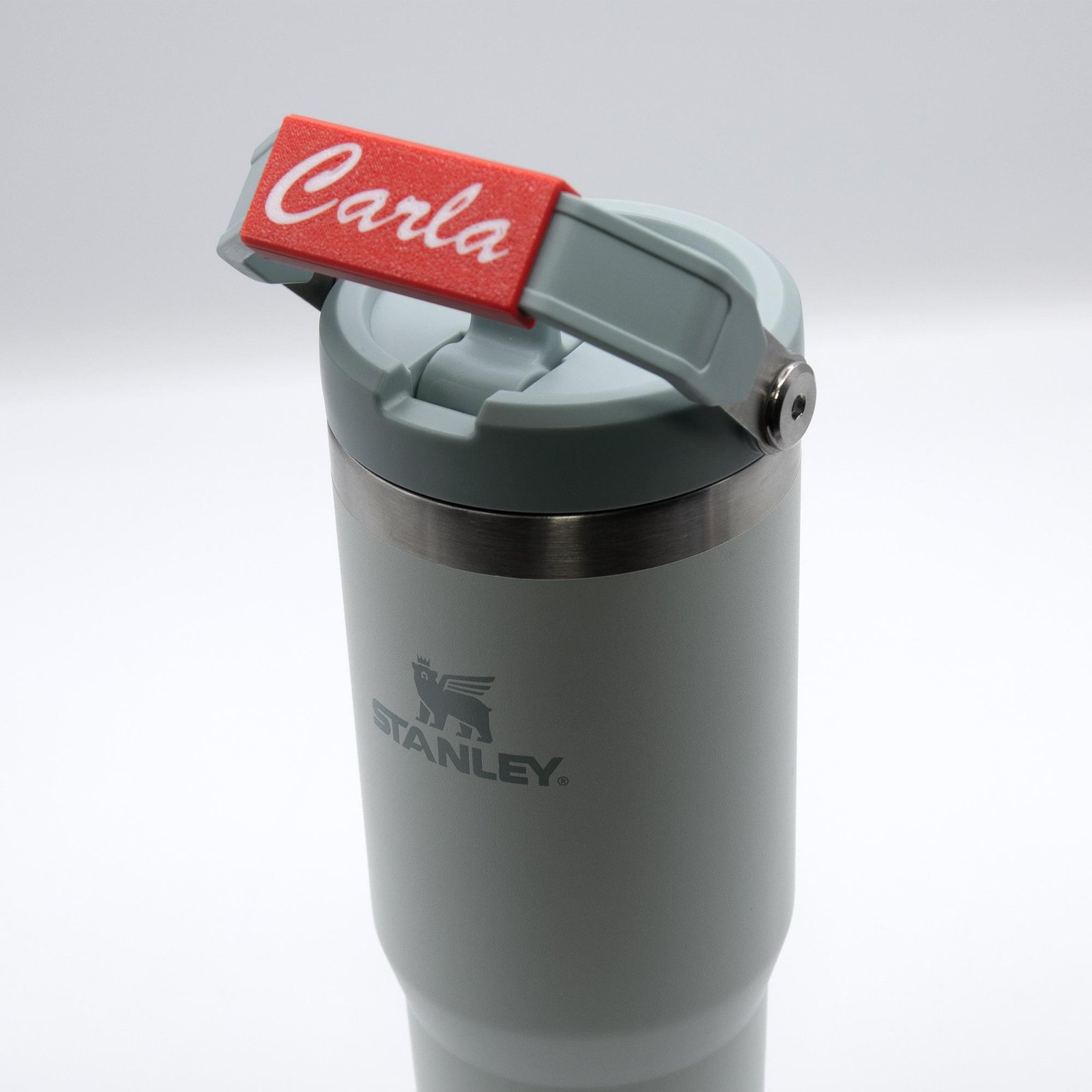 Personalized Stanley Tumbler Custom Handle Name Plate | 20oz & 30oz IceFlow Flip Straw | Handle Name Plate Snap-on Tumbler Lovers - Image 10
