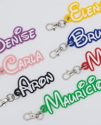 Personalized Name Keychain • Custom 3D Printed Keychain • Name Tag Bag Charm • Personalized Backpack Keychain • Gift for Kids & Teens