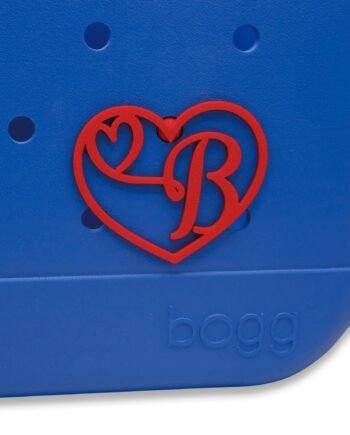 Heart Shape Monogram Charm for Bogg Bags, Personalized Bag Accessories, Custom Initial Heart Charms, Monogram for Tote Bags - SHIPS FAST