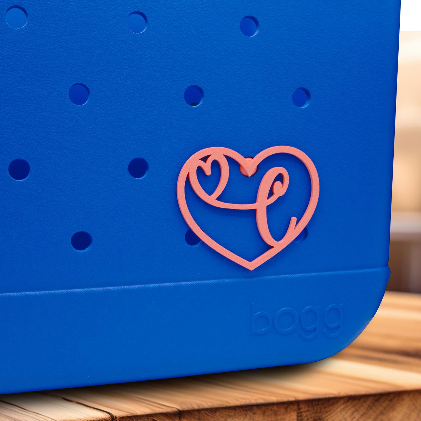 Heart Shape Monogram Charm for Bogg Bags, Personalized Bag Accessories, Custom Initial Heart Charms, Monogram for Tote Bags - SHIPS FAST - Image 4