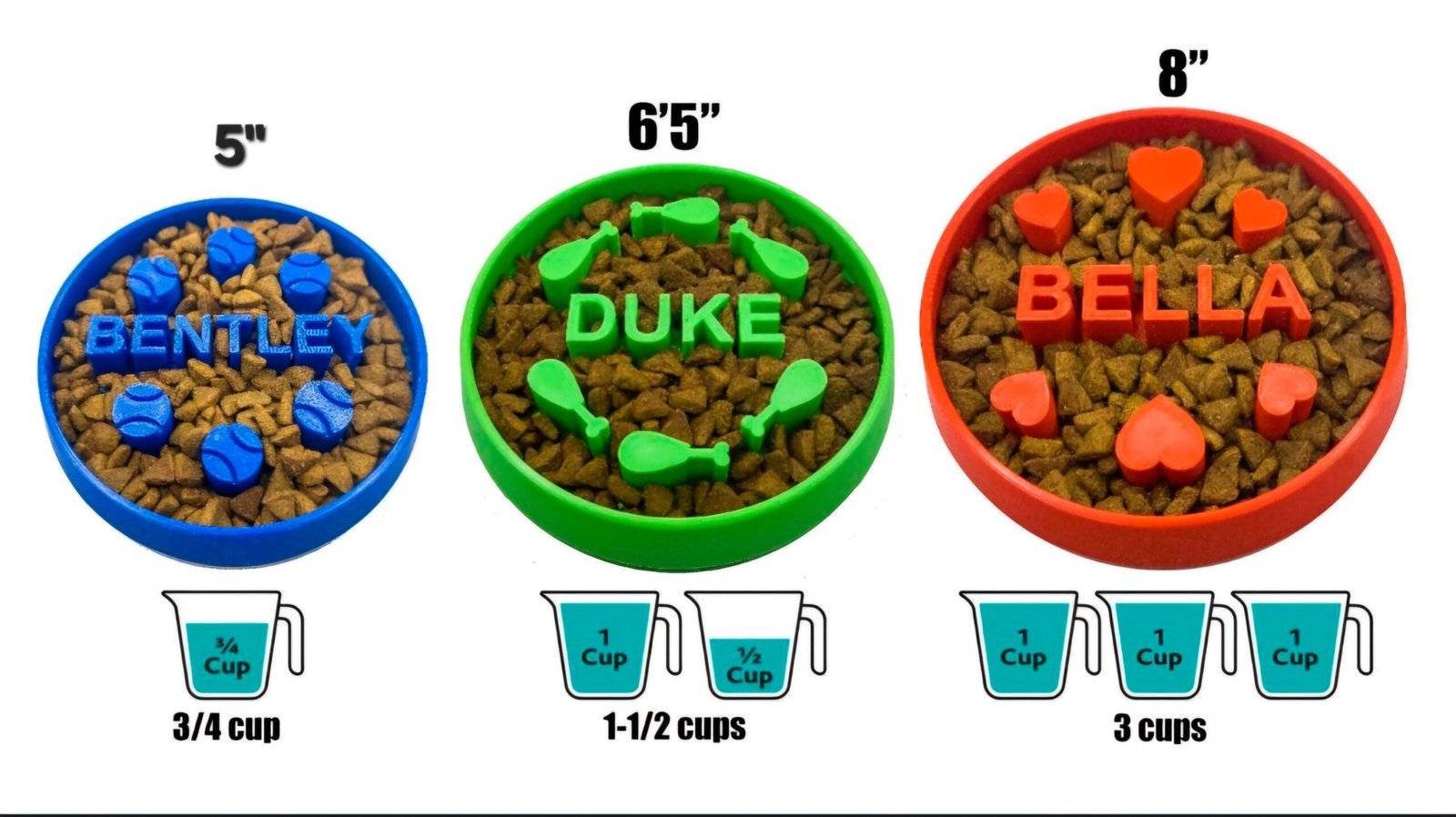 Personalized Ice Cream Cone Slow Feeder Dog Bowl – Custom Pet Dish - Image 7