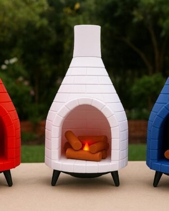 Mini Fireplace LED Light | Cozy Decor | Dollhouse Accessory | 3D Printed [Color Options]