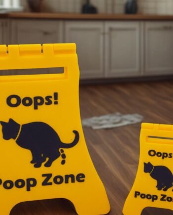 Mini Wet Floor Sign: Humorous Pet Accident Warning Decor