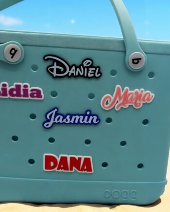 Personalized Name Tag for Beach Tote – Custom Bag Charm for Tote Bags, Diaper Bags – Name Plate Accessory for Travel & Gifts for Bogg Bag