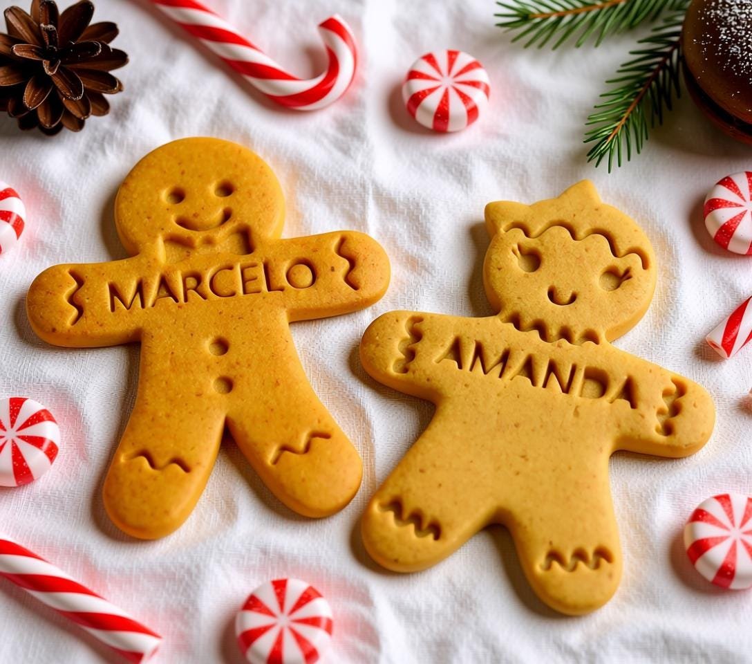 Personalized Gingerbread Cookie Cutter With Name – Custom Gingerbread Boy or Girl Stamp – Kids Christmas Cookie Cutter – Holiday Baking Gift - Image 2