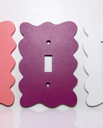 Scalloped Edge Outlet Cover: Vintage Inspired Home Decor