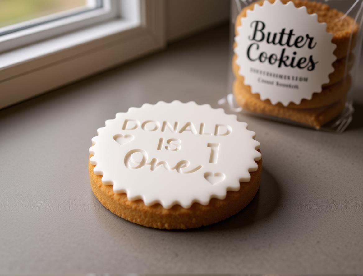 Personalized Cookie Stamp, Custom Name and Age Biscuit Embosser for Birthday Treats and Fondant - Image 8