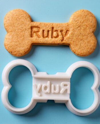 Custom Dog Bone Cookie Cutter, Pet Treat Stamp