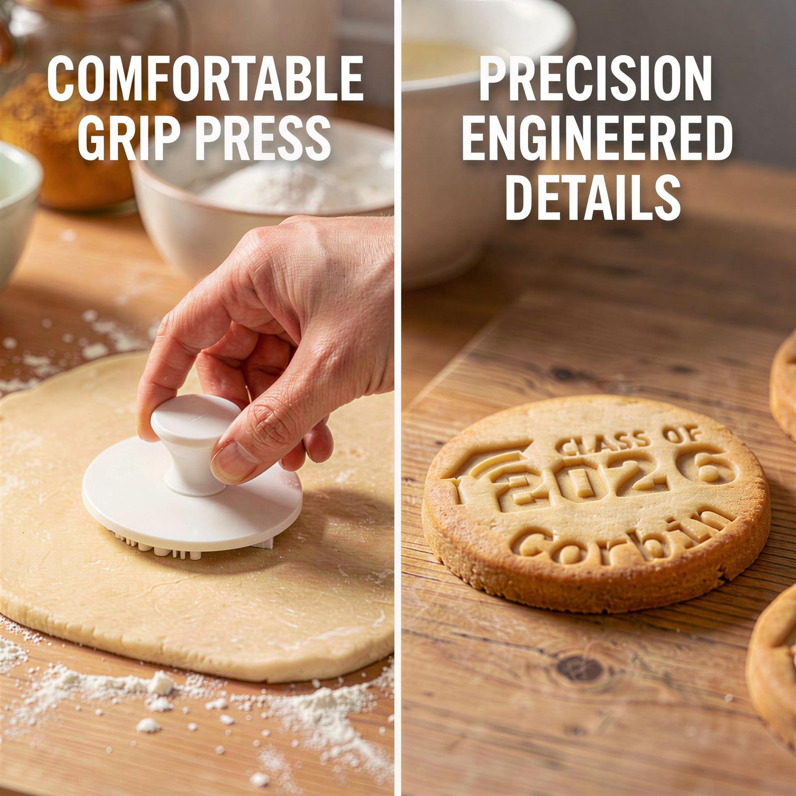 2026 Cookie Stamp Graduation Personalized Cookie and Fondant Embosser - Image 3