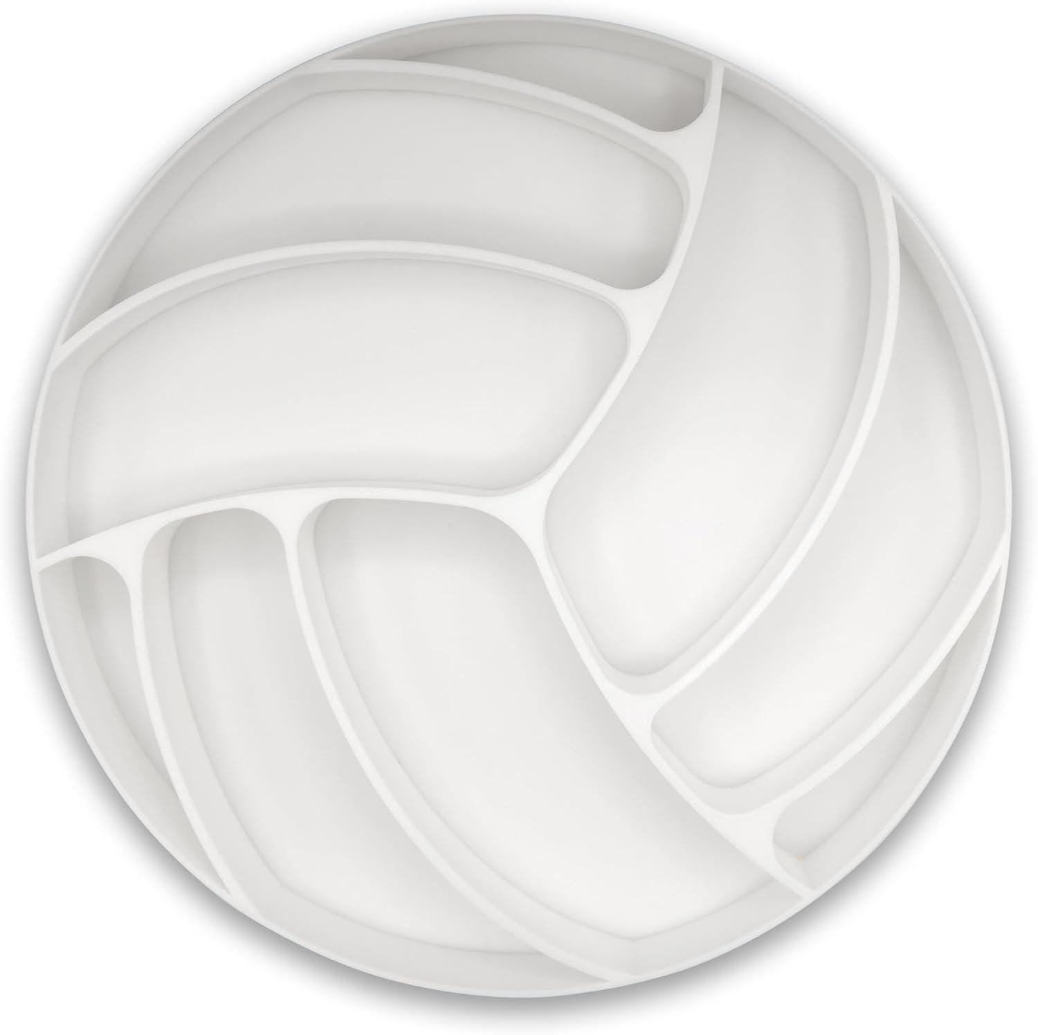 Sports-Themed Charcuterie Serving Tray Football, Volleyball, Baseball, Soccer, Basketball, Tray Fillable Display for Charcuterie Boxes White - Image 8