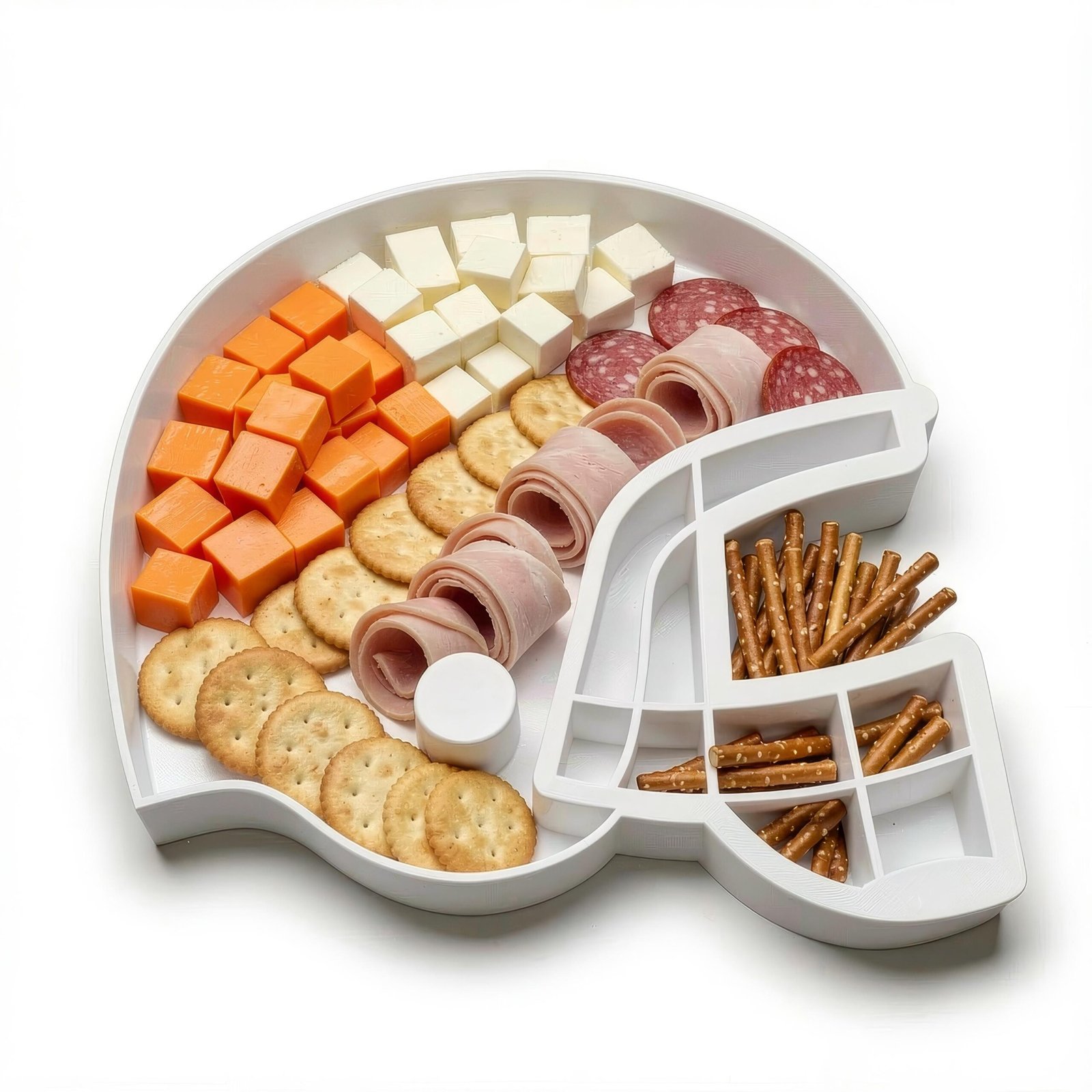 Football Snack Trays: Helmet & Football-Shaped Game Day Serving Bowls - Image 3