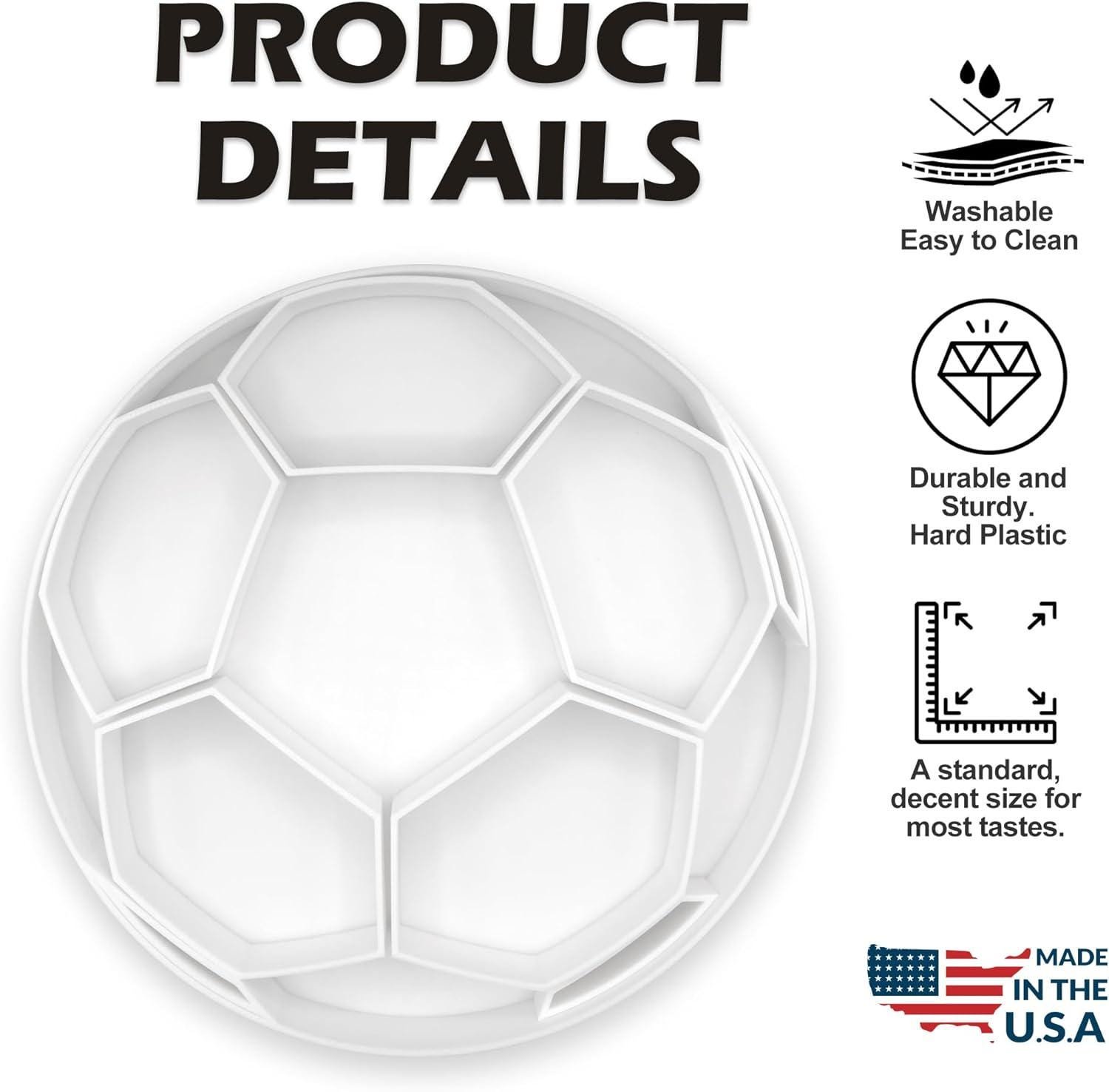 Sports-Themed Charcuterie Serving Tray Football, Volleyball, Baseball, Soccer, Basketball, Tray Fillable Display for Charcuterie Boxes White - Image 3
