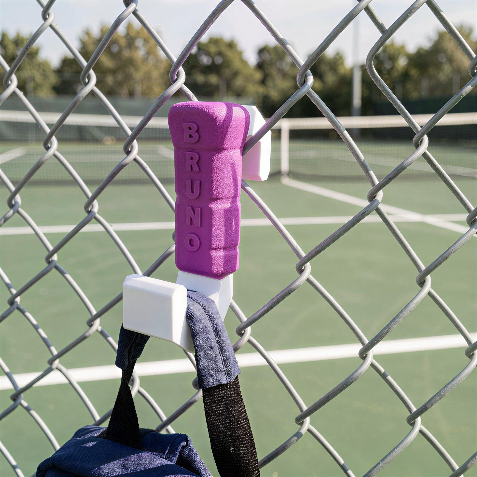 Personalized Tennis Bag Hook – Tennis Racket Fence Hanger – Custom Sports Gear Accessory - Racket Handle Design - Image 7