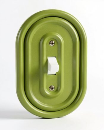 Oval Modern Toggle Switch Plate | Vintage Style Mid-Century | 3D Printed Decorative Light Switch Cover | Custom Color Home Decor