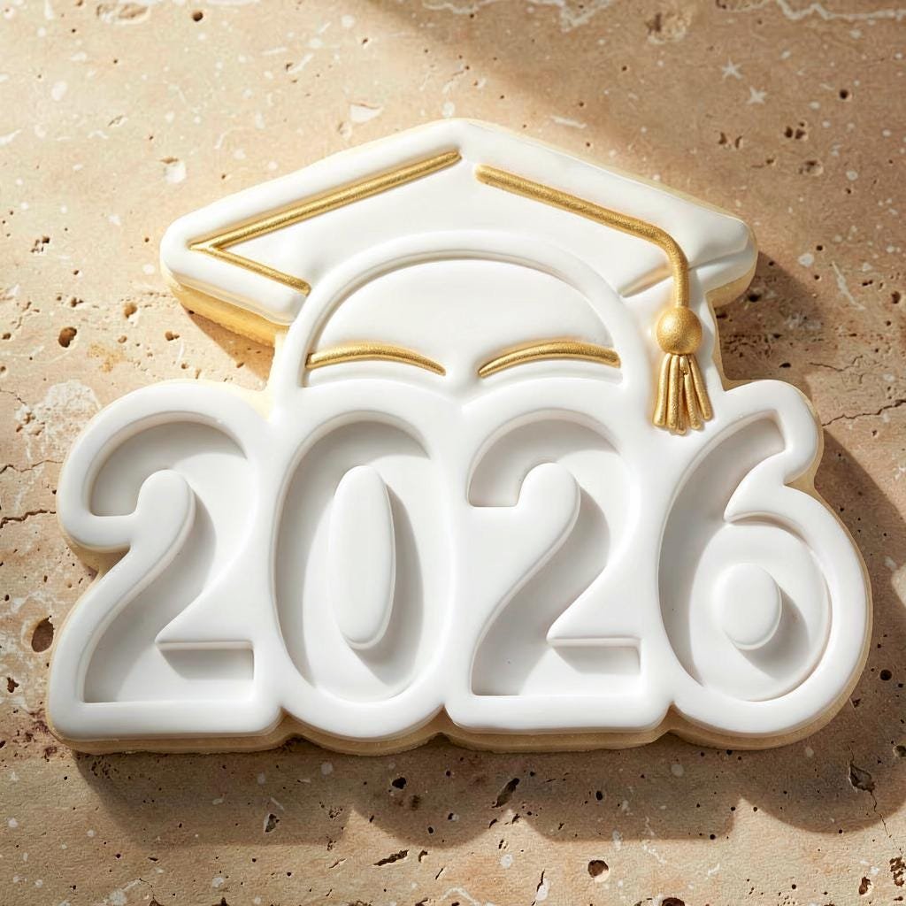Class of 2026 Graduation Cookie Cutter and Fondant Embosser - Image 5