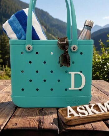 Personalized Bogg Bag Letter Charm, Custom Initial Monogram Accessory
