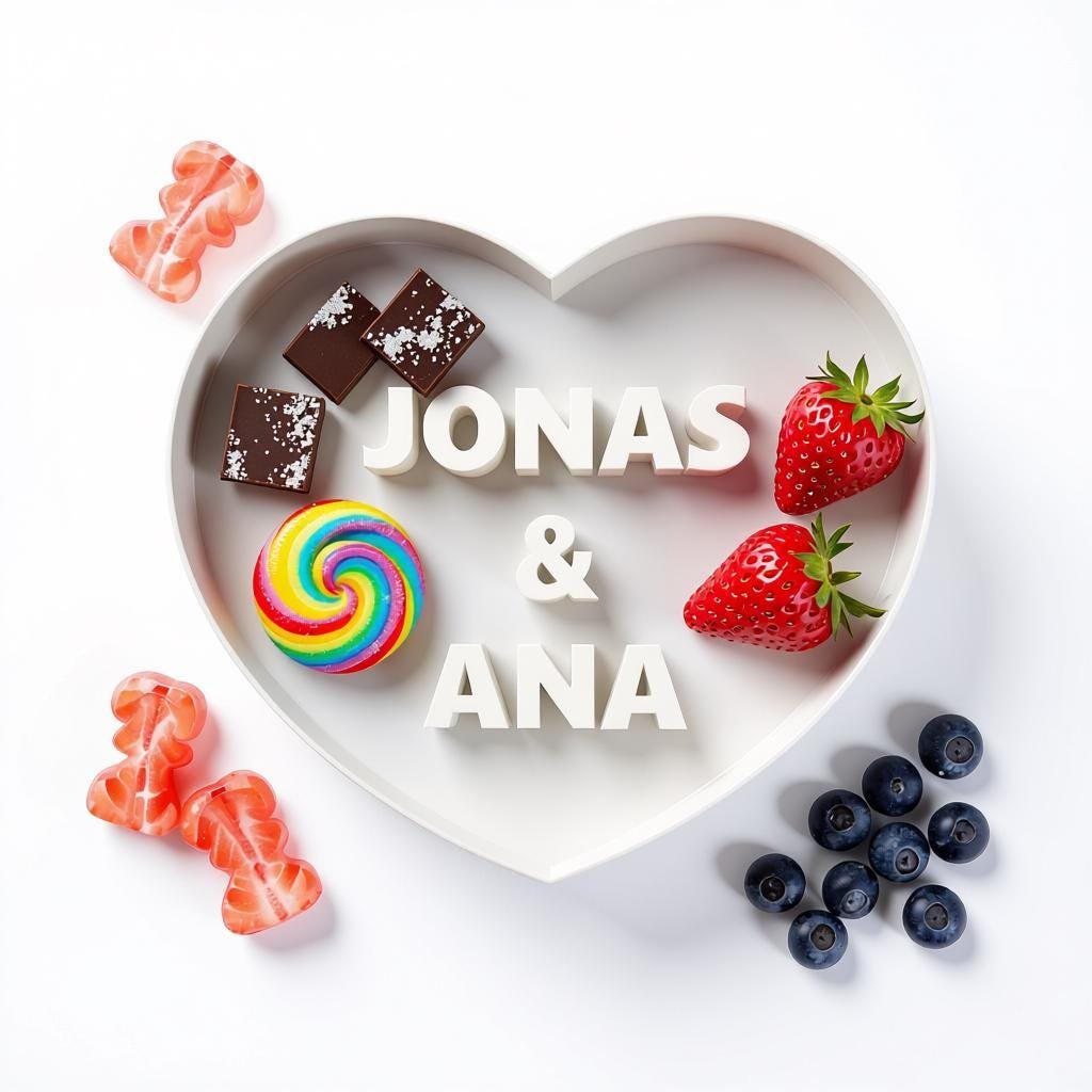 Personalized Heart Charcuterie Tray, Custom Name Candy and Dessert Display - Image 8