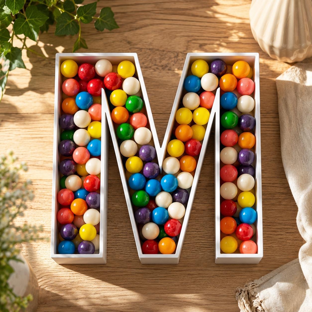 Custom Fillable Letter Tray, Reusable Charcuterie Candy Boxes (6-10 Inch)