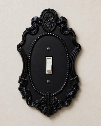 Victorian Cameo Light Switch and Outlet Cover, Ornate Baroque Wall Plate