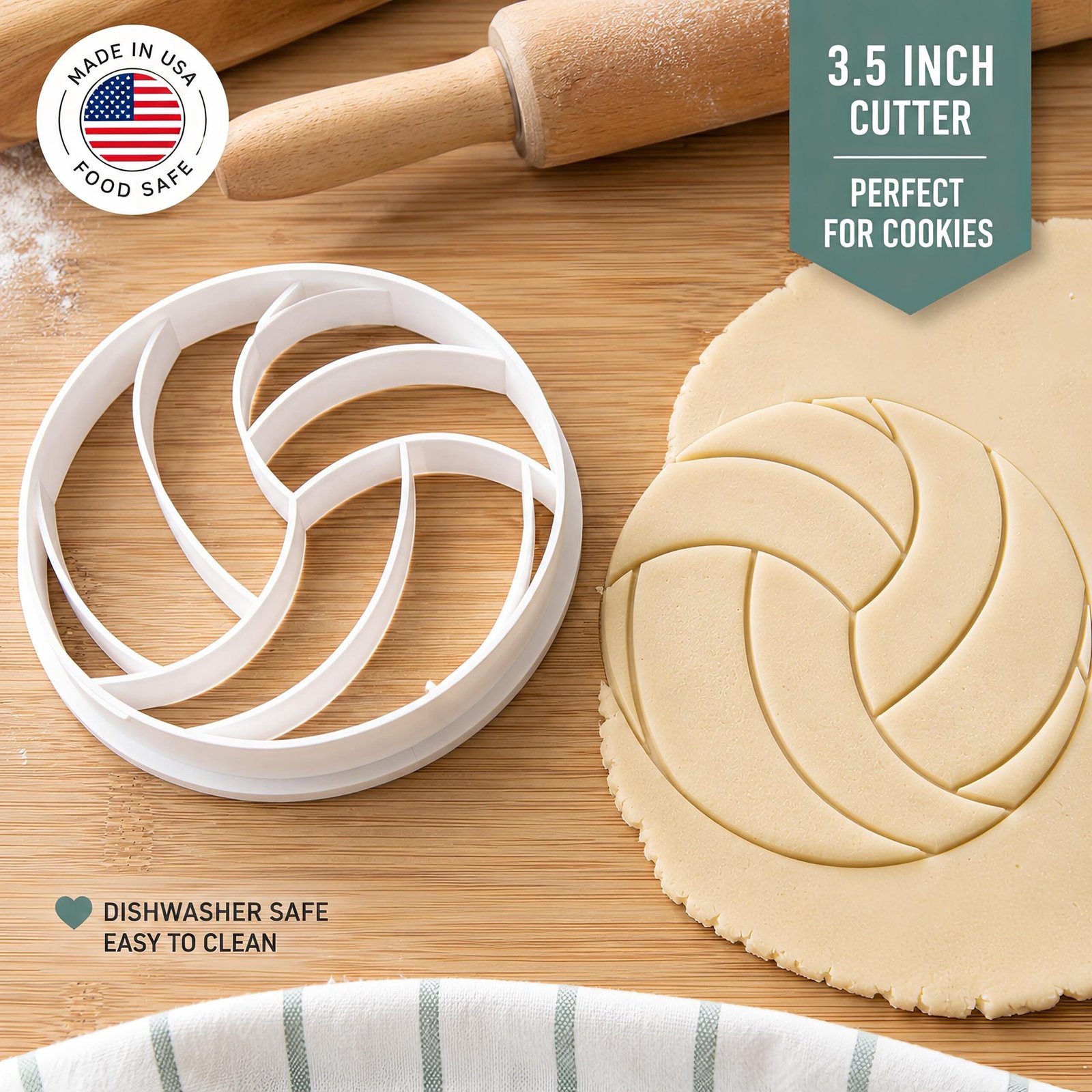 Volleyball Cookie Cutter Stamp: Sports Ball Embosser for Team Parties