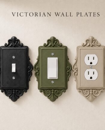 Victorian Light Switch Cover, Ornate Gothic Baroque Wall Plate, Vintage Home Decor