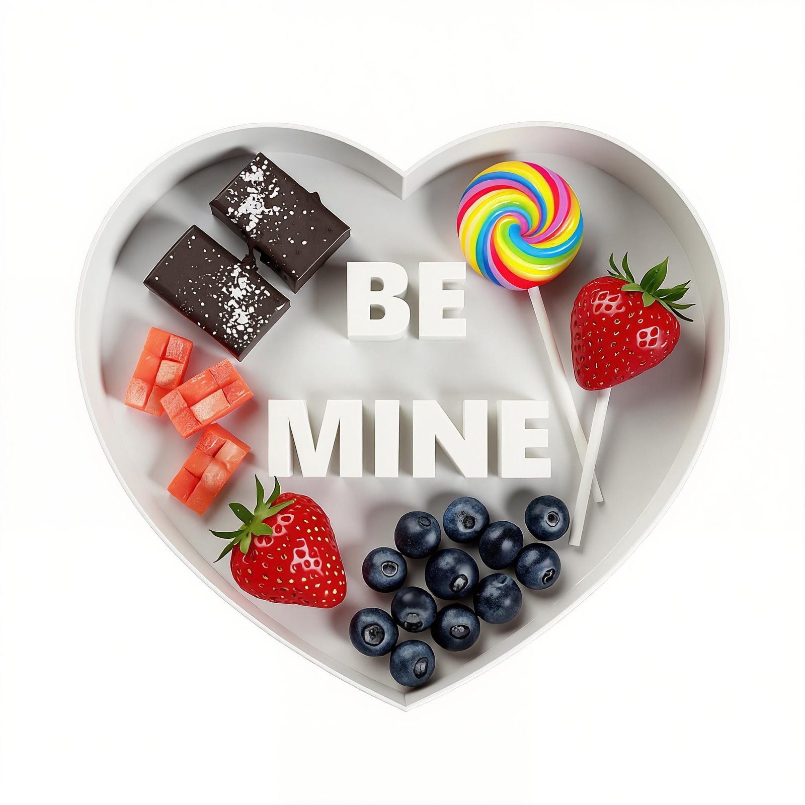Personalized Heart Charcuterie Tray, Custom Name Candy and Dessert Display - Image 5