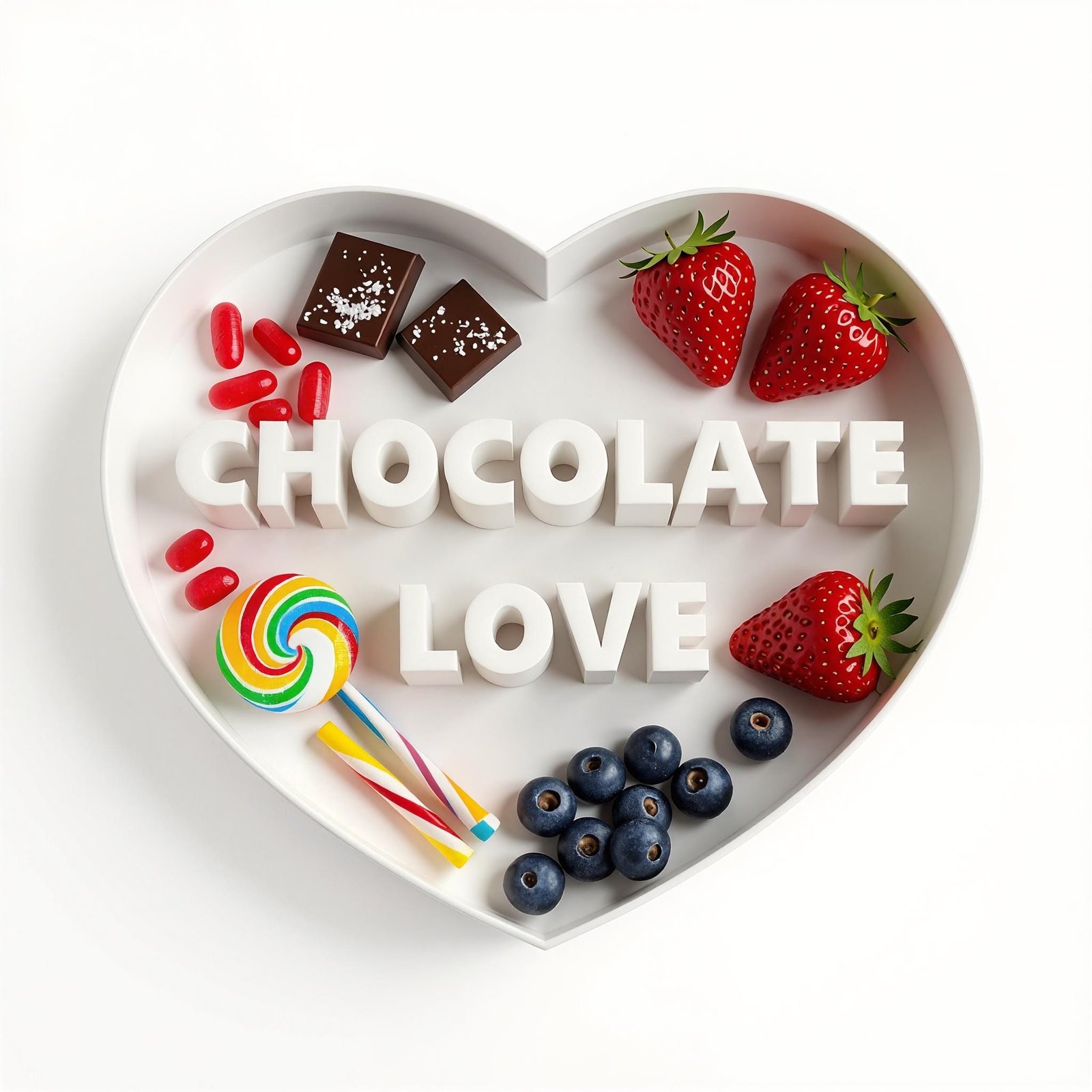 Personalized Heart Charcuterie Tray, Custom Name Candy and Dessert Display - Image 6
