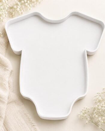 Fillable Baby Shower Charcuterie Tray, Reusable Candy Snack Display, Basket Bottle Heart Letters or Onesie Party Serving Tray