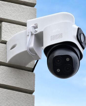 Eufy PoE Cam S4 Corner Mount & Cable Cover, Outdoor Wall Support Bracket, S4 Max Camera Accessory