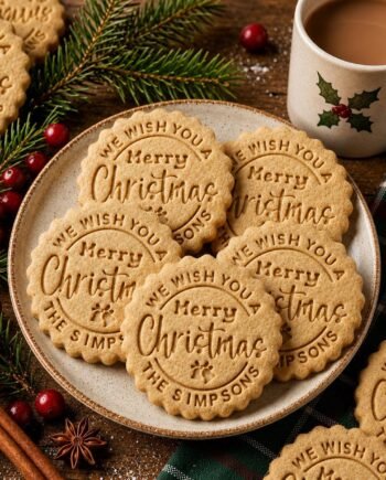 Personalized Christmas Cookie Stamp and Cutter, 3-Inch Custom Family Name Embosser
