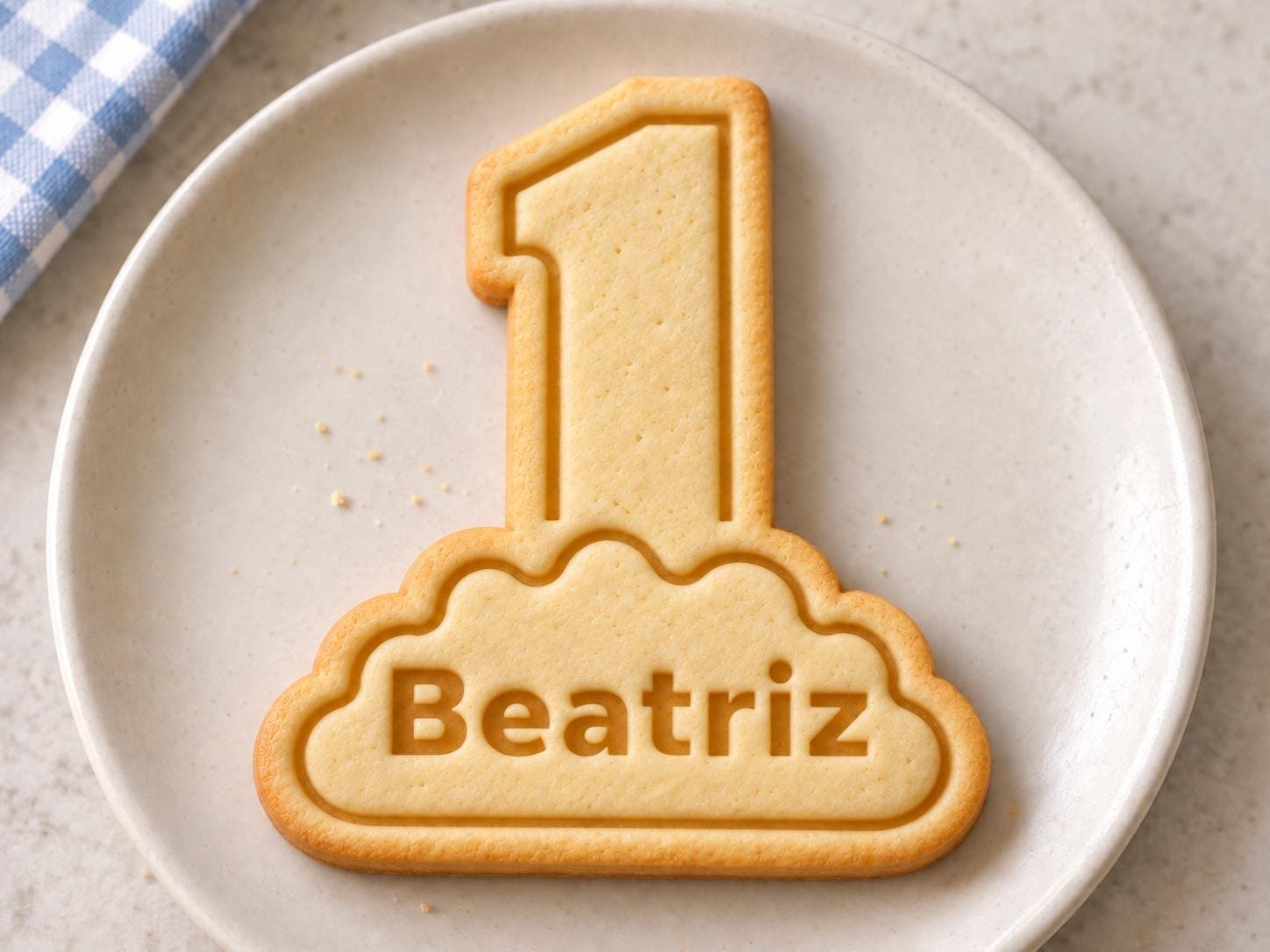 Personalized Birthday Number Cookie Cutter and Stamp, Custom Name Cloud, Ages 1–10 - Image 2
