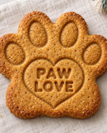 Paw Love Cookie Cutter and Stamp Set, 3-Inch Heart Paw Design