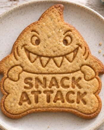 Snack Attack Shark Cookie Cutter and Stamp Set, 3 Inch