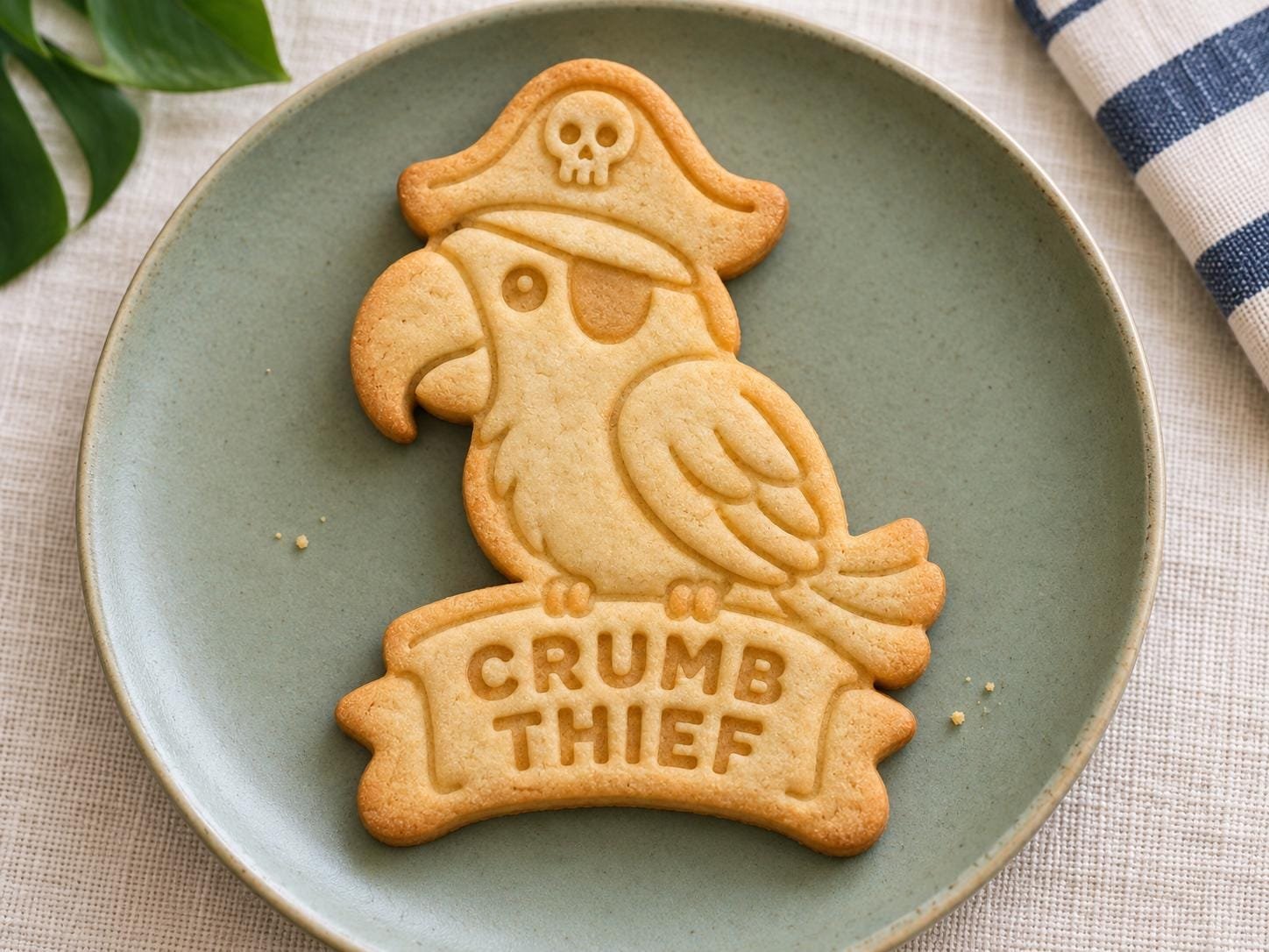 Pirate Parrot Cookie Cutter and Stamp Set, Crumb Thief, 3 Inch