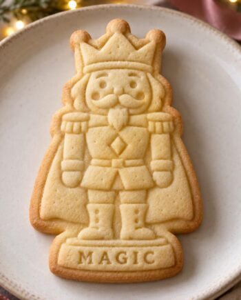 Personalized Sugar Plum Nutcracker Cookie Cutter and Stamp, Christmas Baking Set