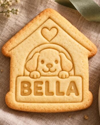 Personalized Gotcha Day Cookie Cutter and Stamp, Doghouse Pet Name, Adoption Gift, 3 Inch