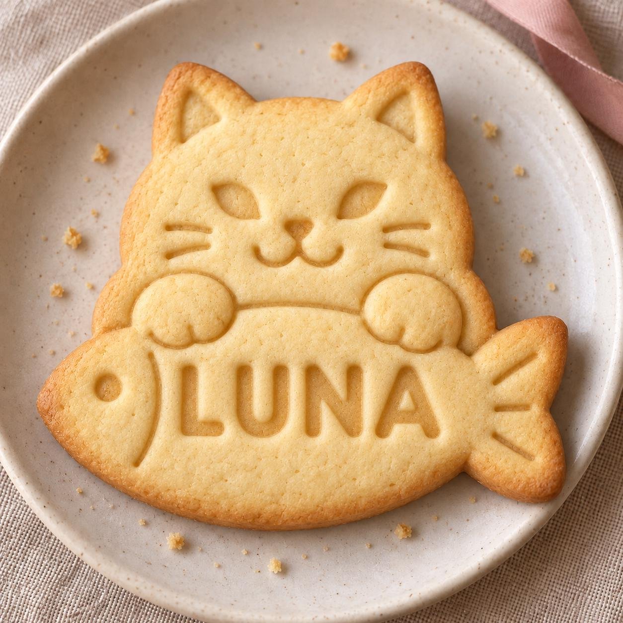 Personalized Pet Cookie Cutter and Stamp, Choose 1 of 6 Dog and Cat Designs, Custom Name, 3 Inch - Image 5
