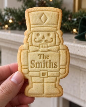 Personalized Nutcracker Cookie Cutter and Stamp, Custom Christmas Family Name, 3 Inch
