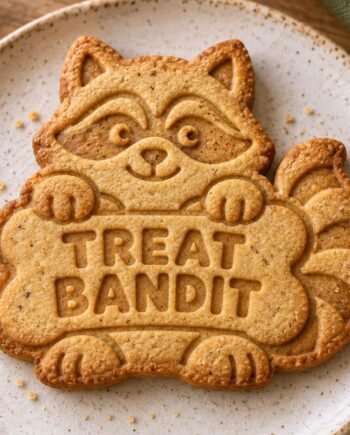 Treat Bandit Raccoon Cookie Cutter and Stamp Set, 3 Inch